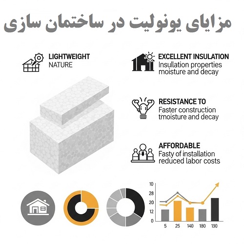بررسی مزایای یونولیت در ساختمان سازی در اریا فوم اصفهان