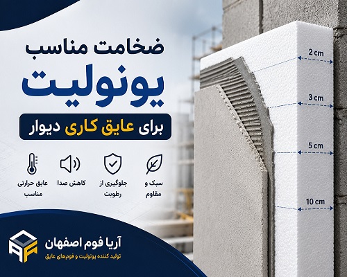 ضخامت مناسب یونولیت برای عایق کاری دیوار